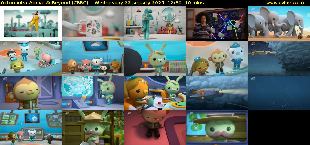 Octonauts: Above & Beyond (CBBC) Wednesday 22 January 2025 12:30 - 12:40