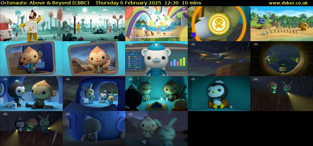Octonauts: Above & Beyond (CBBC) Thursday 6 February 2025 12:30 - 12:40