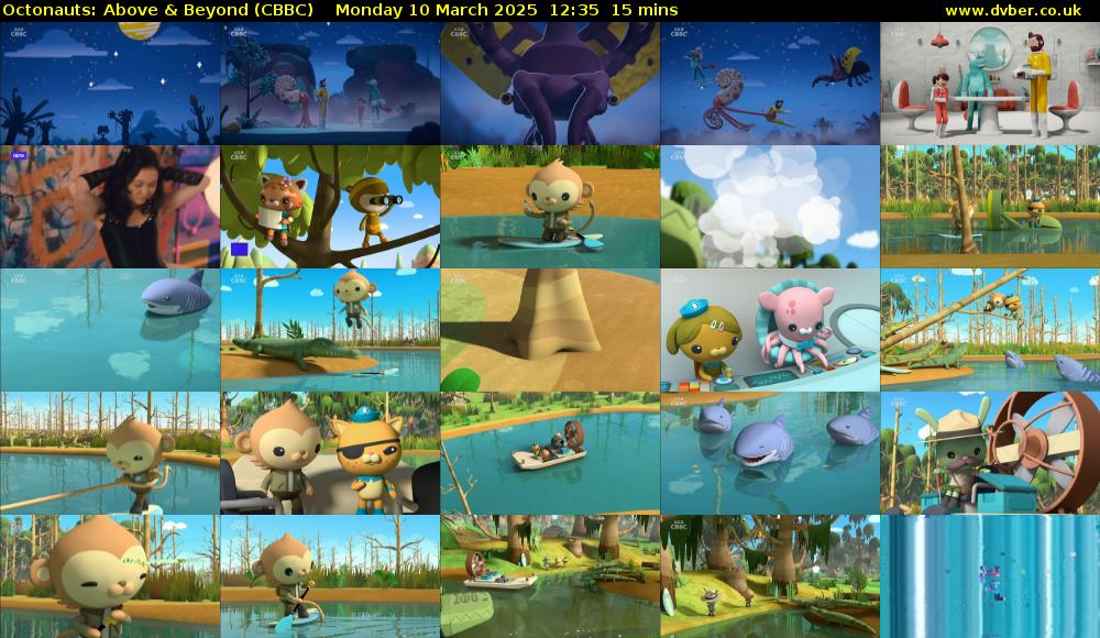 Octonauts: Above & Beyond (CBBC) Monday 10 March 2025 12:35 - 12:50