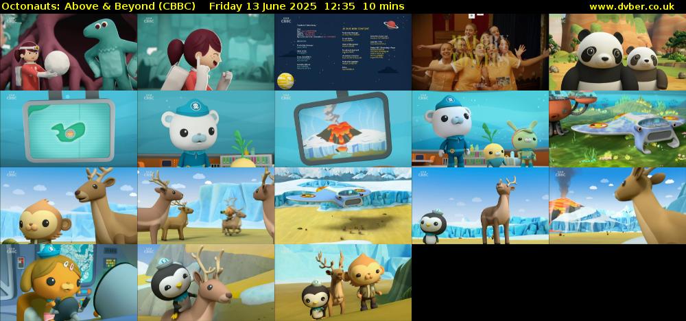 Octonauts: Above & Beyond (CBBC) Friday 13 June 2025 12:35 - 12:45