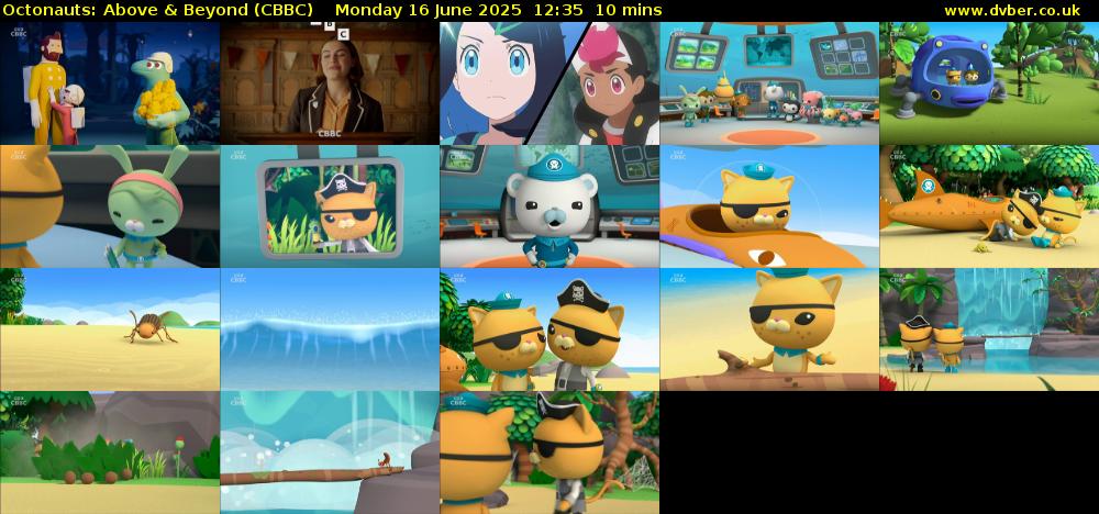 Octonauts: Above & Beyond (CBBC) Monday 16 June 2025 12:35 - 12:45