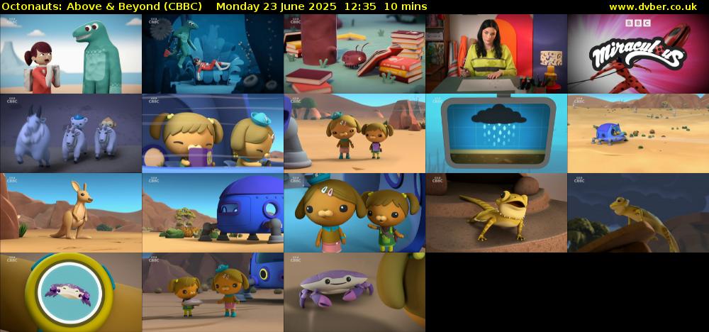 Octonauts: Above & Beyond (CBBC) Monday 23 June 2025 12:35 - 12:45