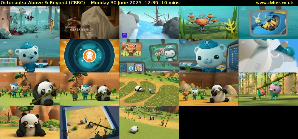 Octonauts: Above & Beyond (CBBC) Monday 30 June 2025 12:35 - 12:45