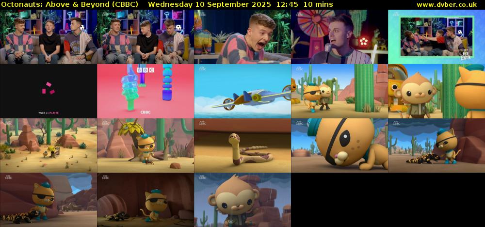 Octonauts: Above & Beyond (CBBC) Wednesday 10 September 2025 12:45 - 12:55