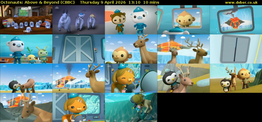 Octonauts: Above & Beyond (CBBC) Thursday 9 April 2026 13:10 - 13:20