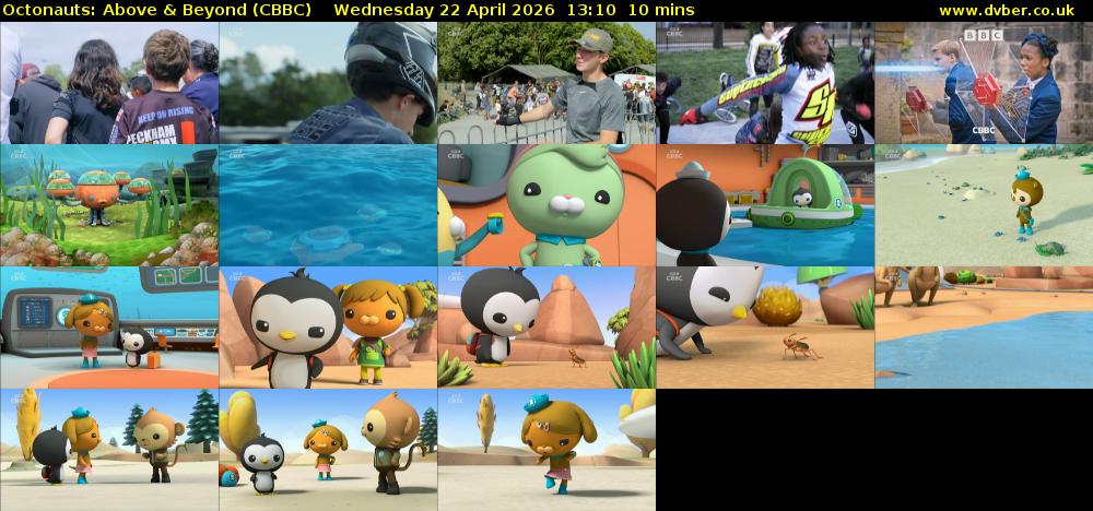 Octonauts: Above & Beyond (CBBC) Wednesday 22 April 2026 13:10 - 13:20