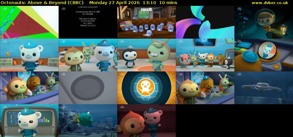Octonauts: Above & Beyond (CBBC) Monday 27 April 2026 13:10 - 13:20