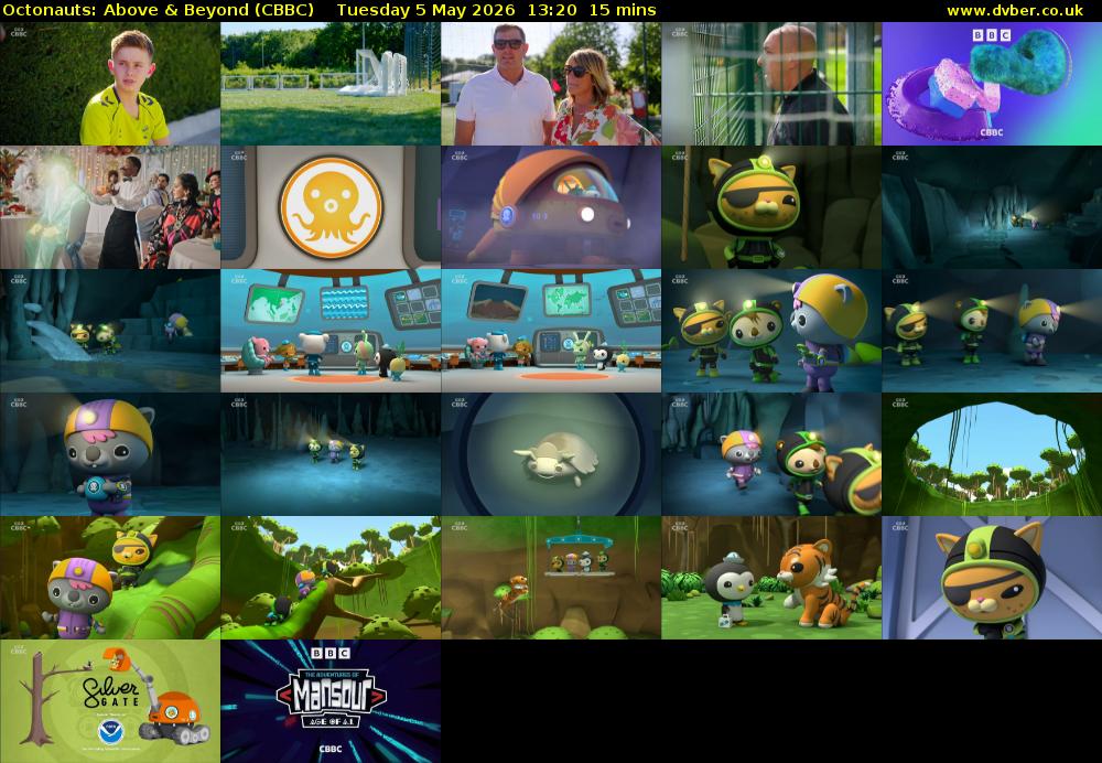 Octonauts: Above & Beyond (CBBC) Tuesday 5 May 2026 13:20 - 13:35