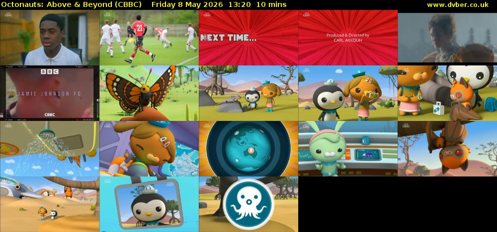 Octonauts: Above & Beyond (CBBC) Friday 8 May 2026 13:20 - 13:30