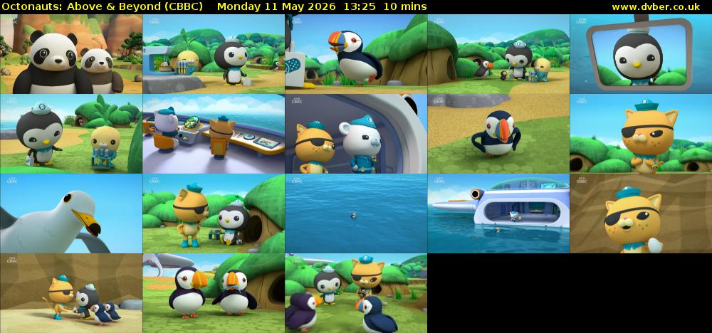 Octonauts: Above & Beyond (CBBC) Monday 11 May 2026 13:25 - 13:35