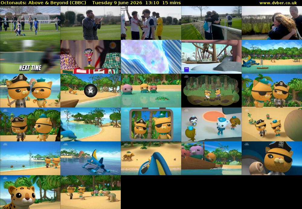 Octonauts: Above & Beyond (CBBC) Tuesday 9 June 2026 13:10 - 13:25