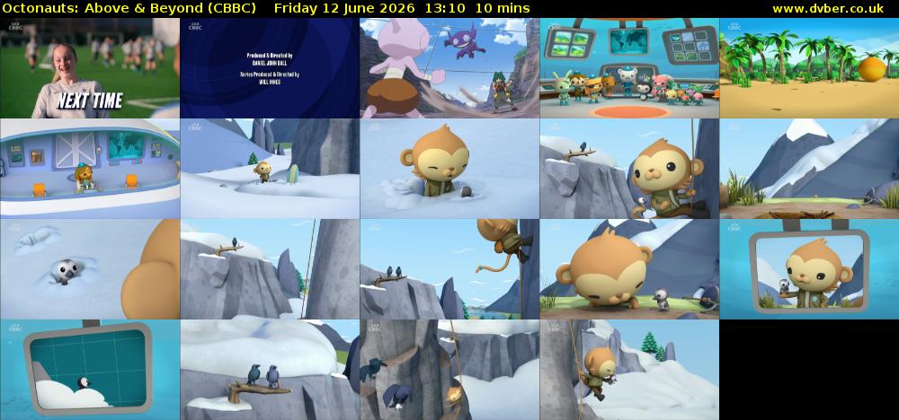 Octonauts: Above & Beyond (CBBC) Friday 12 June 2026 13:10 - 13:20