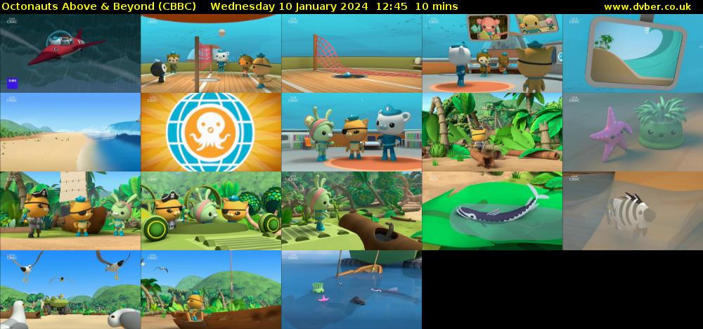 Octonauts Above & Beyond (CBBC) Wednesday 10 January 2024 12:45 - 12:55