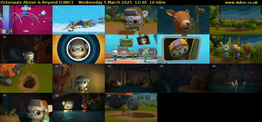 Octonauts Above & Beyond (CBBC) Wednesday 5 March 2025 12:40 - 12:50
