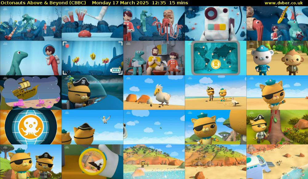 Octonauts Above & Beyond (CBBC) Monday 17 March 2025 12:35 - 12:50
