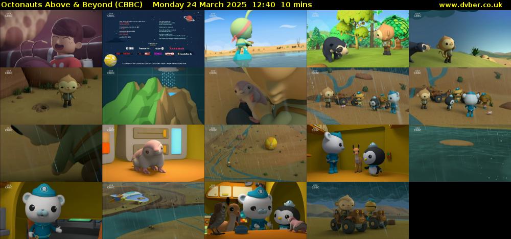 Octonauts Above & Beyond (CBBC) Monday 24 March 2025 12:40 - 12:50