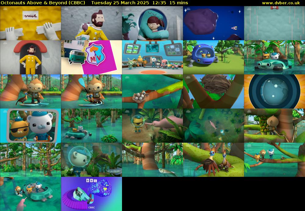 Octonauts Above & Beyond (CBBC) Tuesday 25 March 2025 12:35 - 12:50