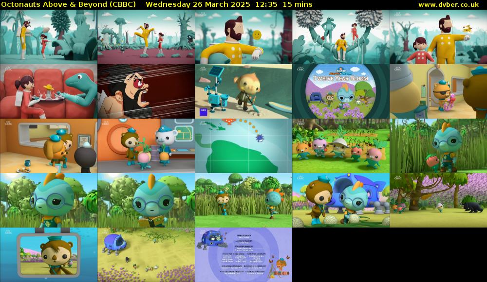 Octonauts Above & Beyond (CBBC) Wednesday 26 March 2025 12:35 - 12:50