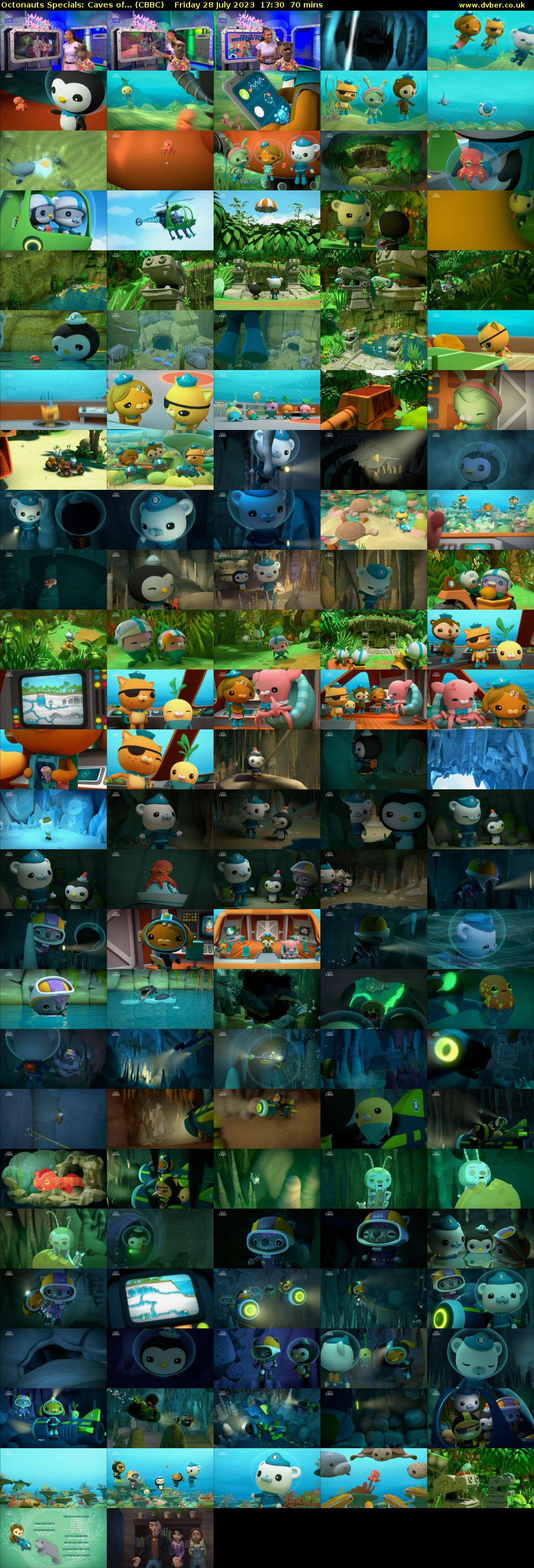 Octonauts Specials: Caves of... (CBBC) Friday 28 July 2023 17:30 - 18:40