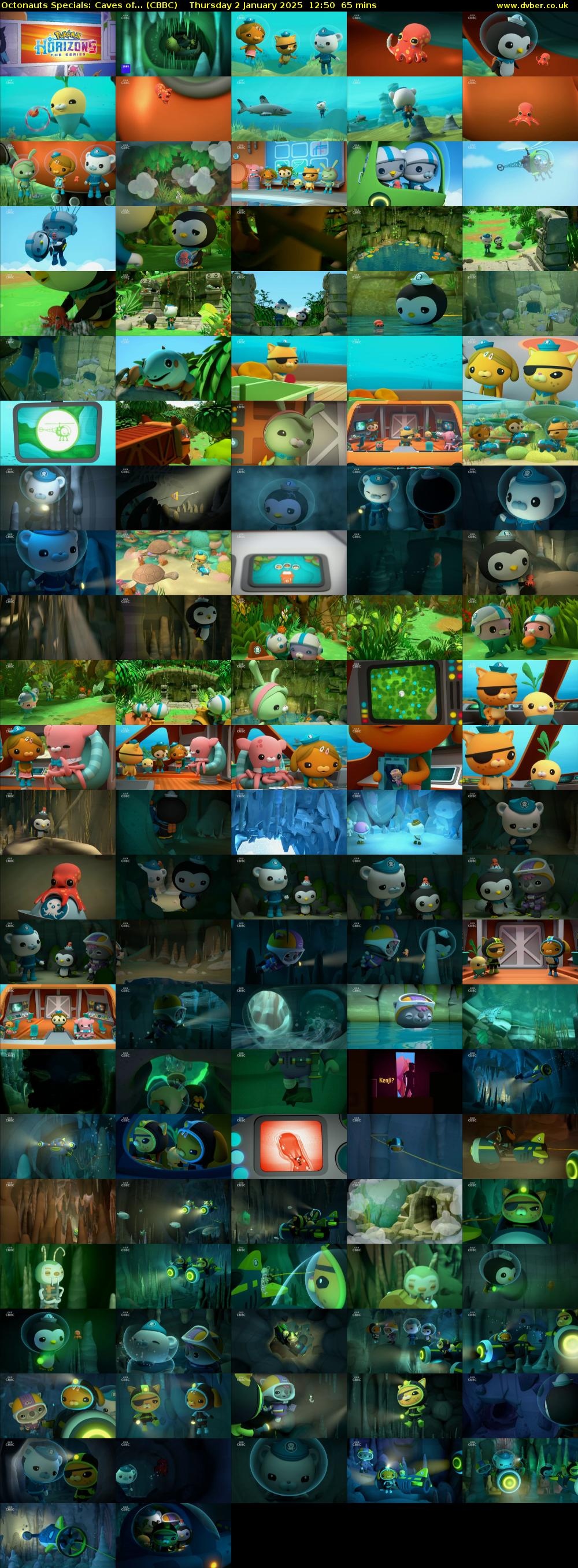 Octonauts Specials: Caves of... (CBBC) Thursday 2 January 2025 12:50 - 13:55