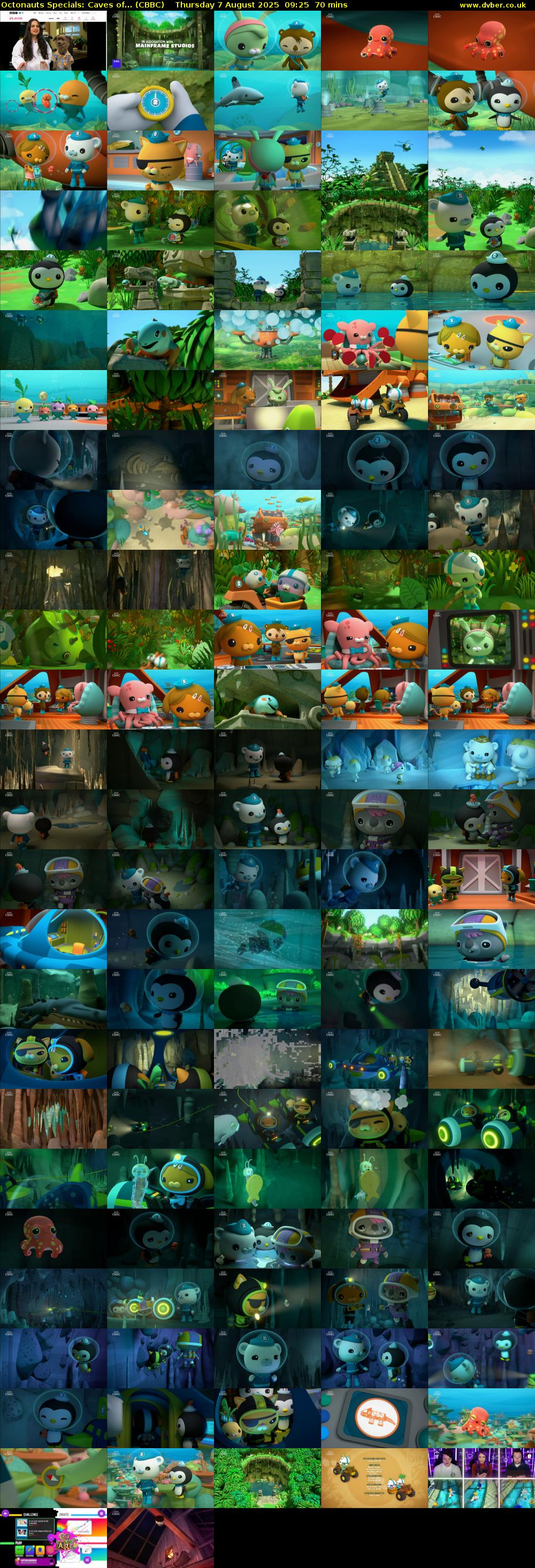 Octonauts Specials: Caves of... (CBBC) Thursday 7 August 2025 09:25 - 10:35