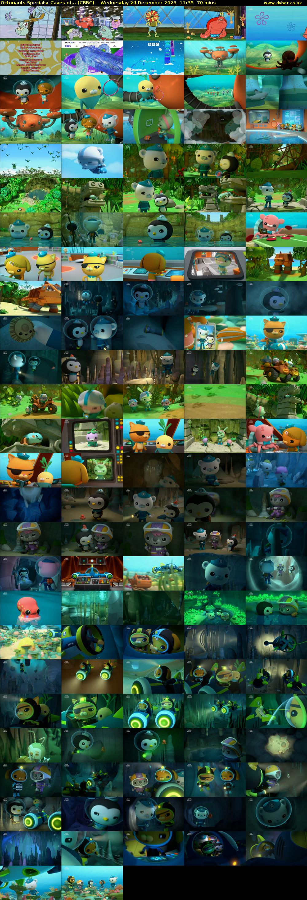 Octonauts Specials: Caves of... (CBBC) Wednesday 24 December 2025 11:35 - 12:45