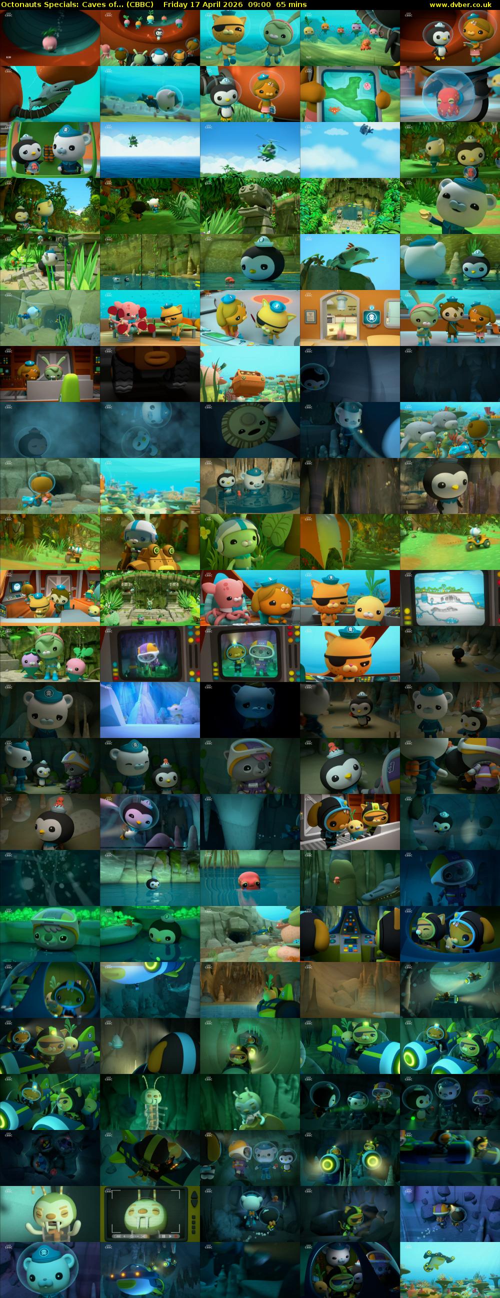Octonauts Specials: Caves of... (CBBC) Friday 17 April 2026 09:00 - 10:05