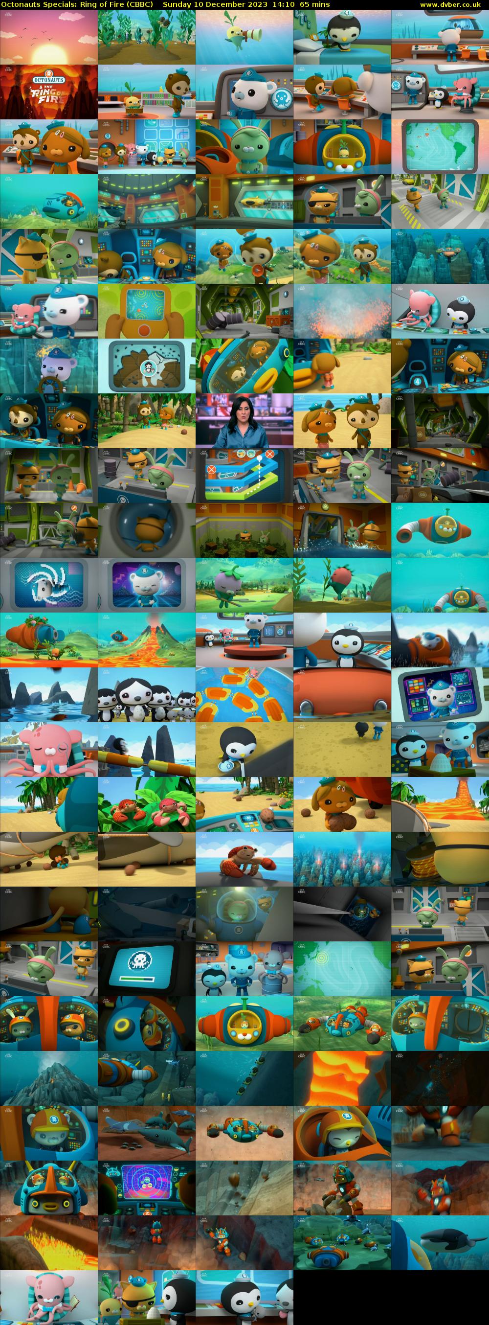Octonauts Specials: Ring of Fire (CBBC) Sunday 10 December 2023 14:10 - 15:15