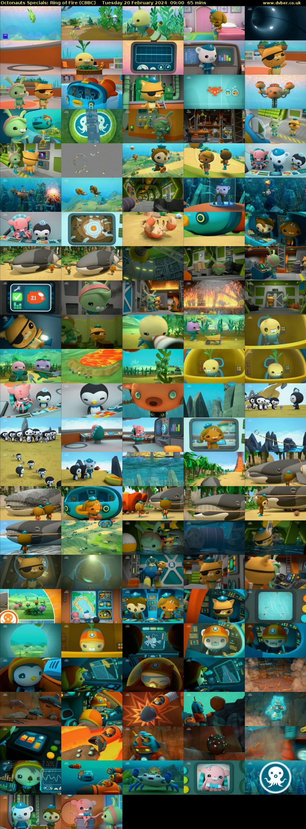 Octonauts Specials: Ring of Fire (CBBC) Tuesday 20 February 2024 09:00 - 10:05