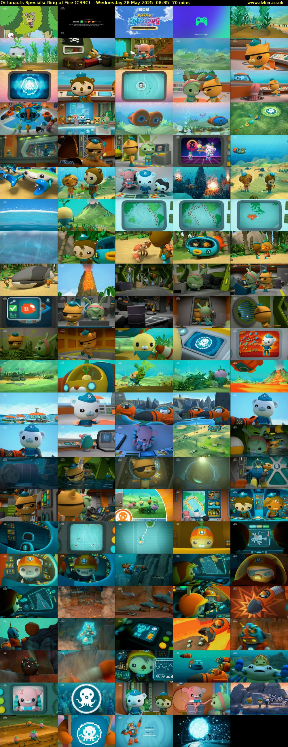 Octonauts Specials: Ring of Fire (CBBC) Wednesday 28 May 2025 08:35 - 09:45