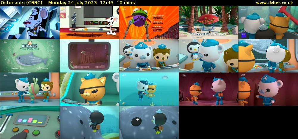Octonauts (CBBC) Monday 24 July 2023 12:45 - 12:55