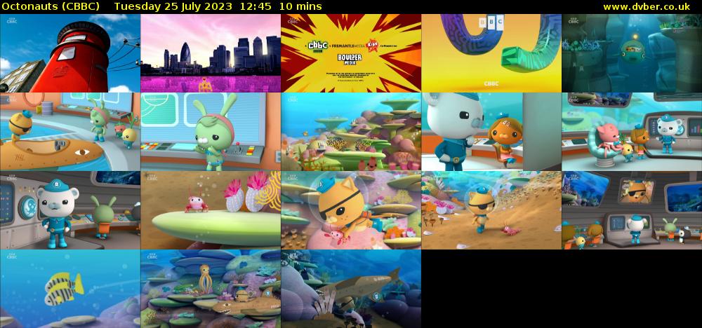 Octonauts (CBBC) Tuesday 25 July 2023 12:45 - 12:55