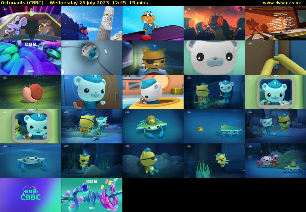 Octonauts (CBBC) Wednesday 26 July 2023 12:45 - 13:00