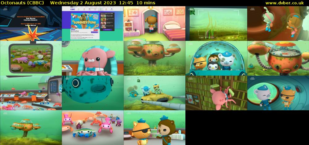 Octonauts (CBBC) Wednesday 2 August 2023 12:45 - 12:55