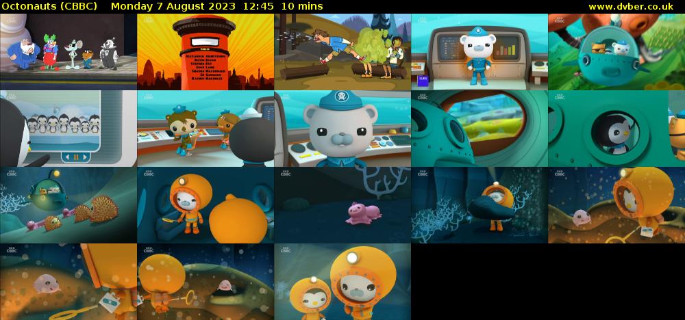 Octonauts (CBBC) Monday 7 August 2023 12:45 - 12:55