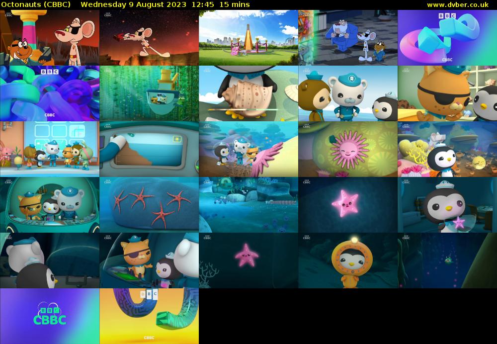 Octonauts (CBBC) Wednesday 9 August 2023 12:45 - 13:00
