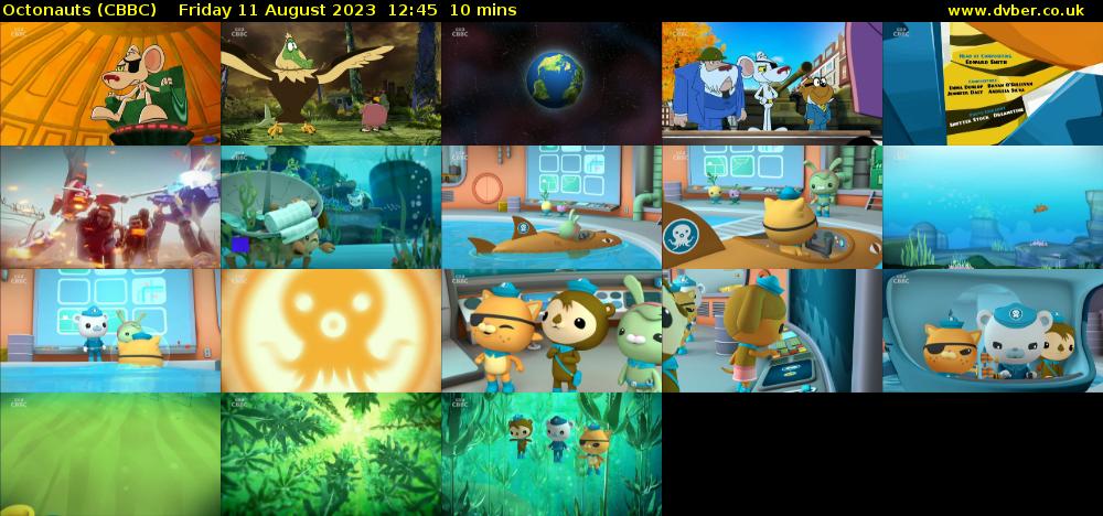 Octonauts (CBBC) Friday 11 August 2023 12:45 - 12:55