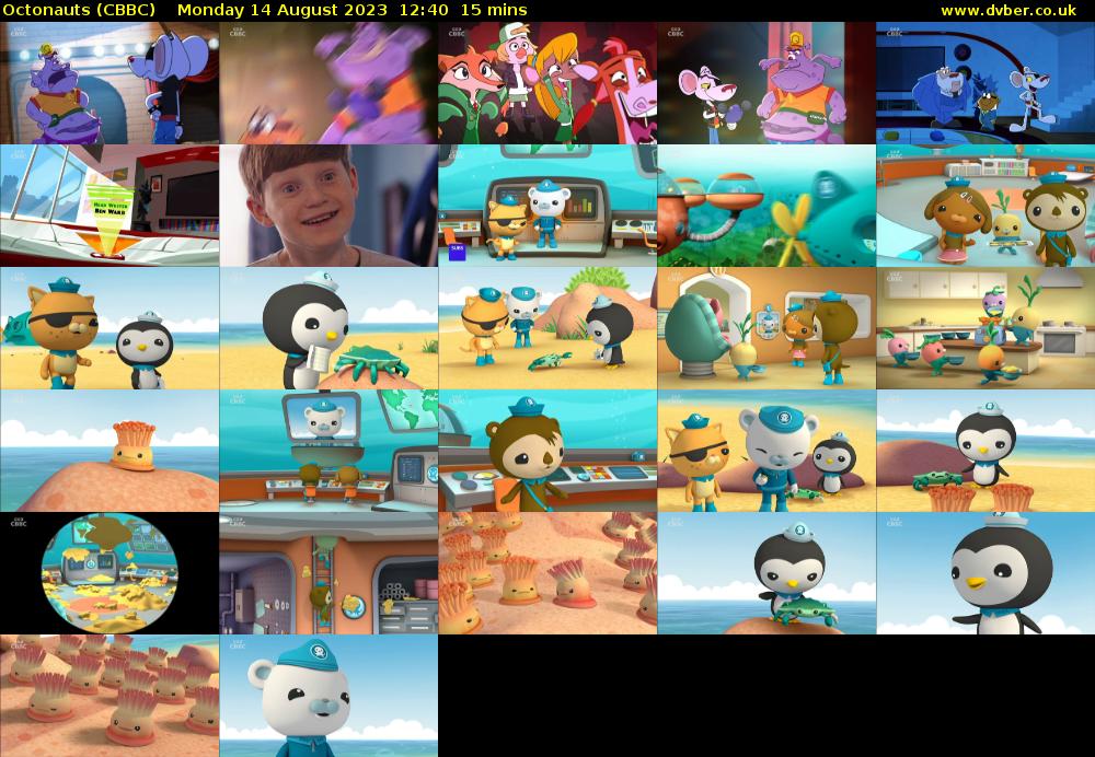 Octonauts (CBBC) Monday 14 August 2023 12:40 - 12:55