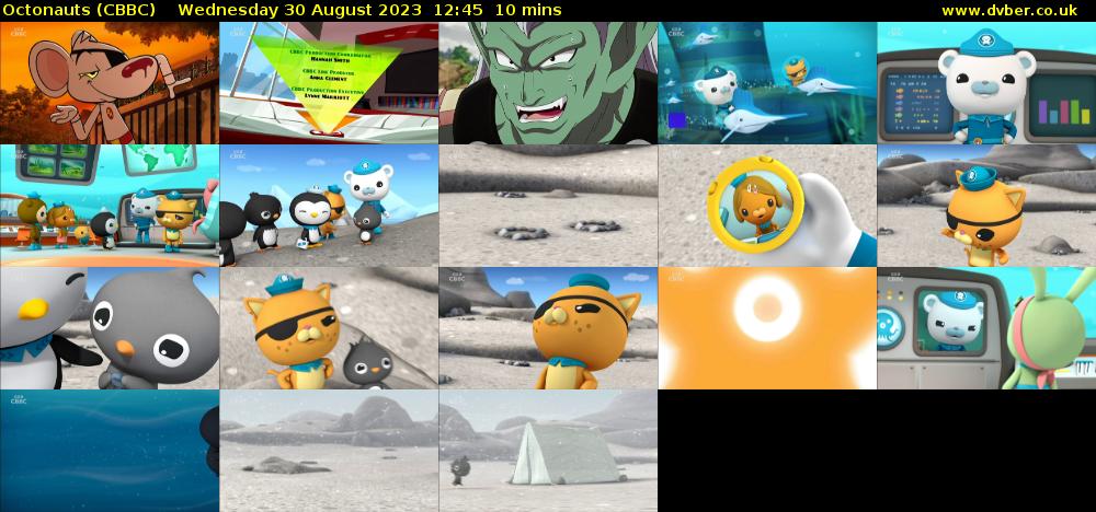 Octonauts (CBBC) Wednesday 30 August 2023 12:45 - 12:55