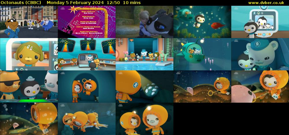 Octonauts (CBBC) Monday 5 February 2024 12:50 - 13:00