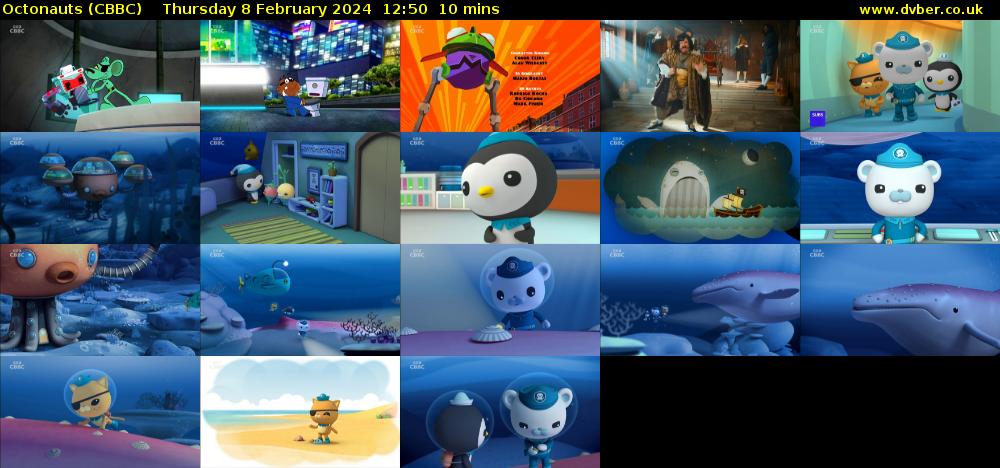 Octonauts (CBBC) Thursday 8 February 2024 12:50 - 13:00