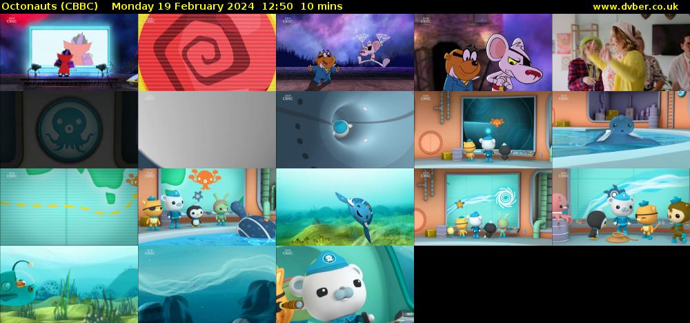 Octonauts (CBBC) Monday 19 February 2024 12:50 - 13:00