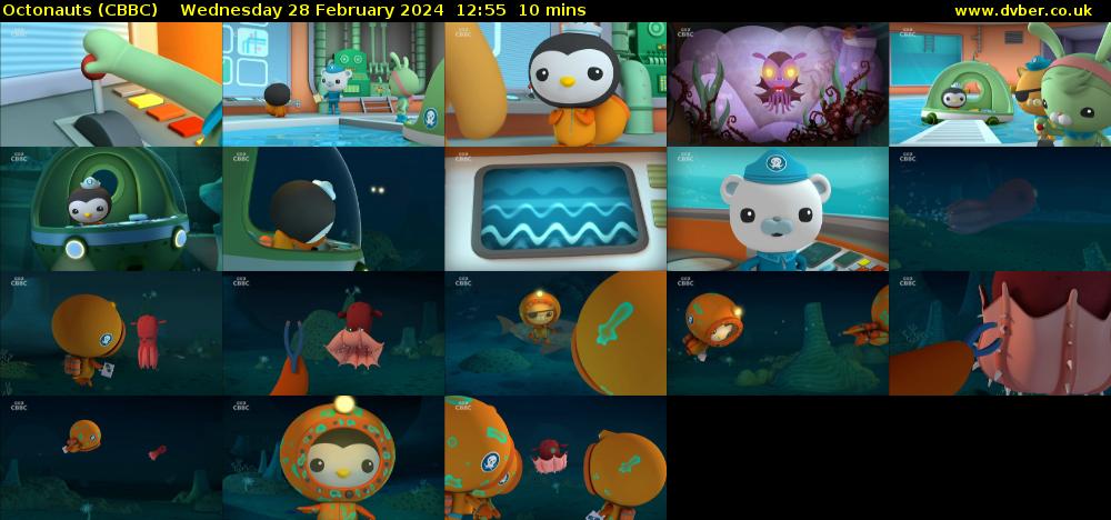 Octonauts (CBBC) Wednesday 28 February 2024 12:55 - 13:05
