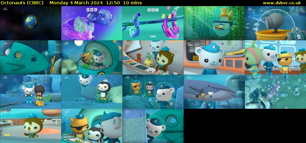 Octonauts (CBBC) Monday 4 March 2024 12:50 - 13:00