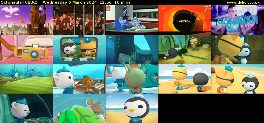 Octonauts (CBBC) Wednesday 6 March 2024 12:50 - 13:00