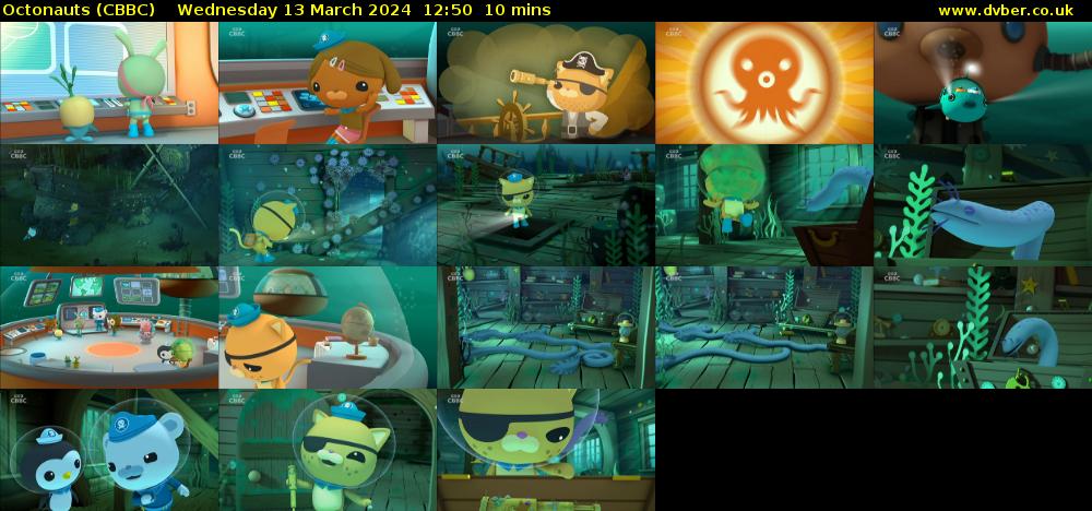 Octonauts (CBBC) Wednesday 13 March 2024 12:50 - 13:00