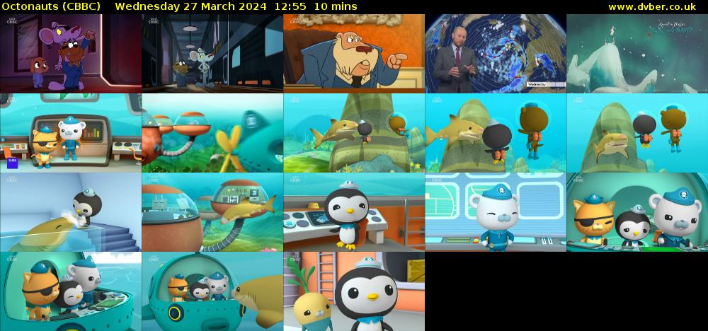 Octonauts (CBBC) Wednesday 27 March 2024 12:55 - 13:05