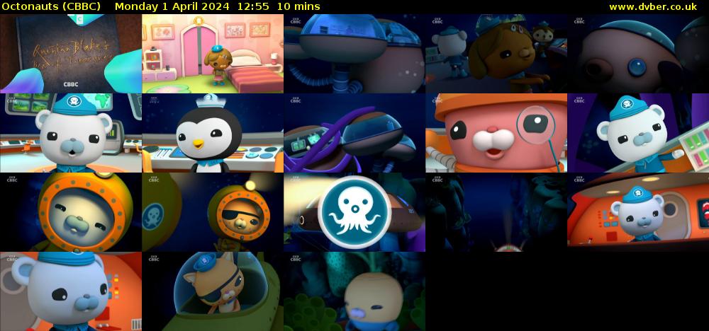 Octonauts (CBBC) Monday 1 April 2024 12:55 - 13:05