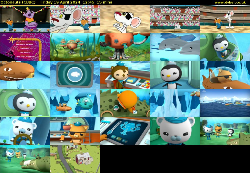 Octonauts (CBBC) Friday 19 April 2024 12:45 - 13:00