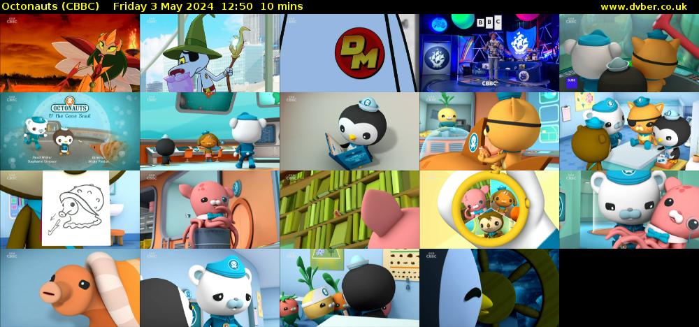 Octonauts (CBBC) Friday 3 May 2024 12:50 - 13:00